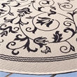Safavieh Courtyard Sand Indoor Outdoor Rug - Round 7'10
