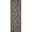 Safavieh Courtyard Black Indoor Outdoor Rug - Runner 2'7