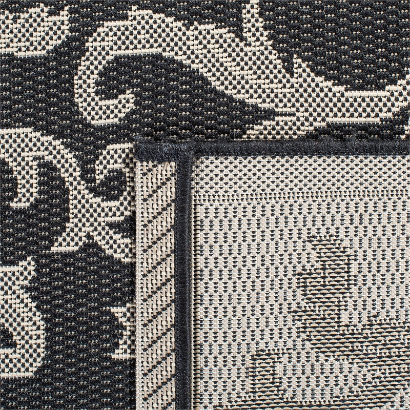 Safavieh Courtyard Black Indoor Outdoor Rug - Runner 2'7