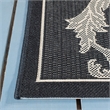 Safavieh Courtyard Black Indoor Outdoor Rug - Runner 2'7