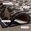 Safavieh Courtyard Black Indoor Outdoor Rug - Runner 2'7