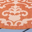 Safavieh Courtyard Terracotta Indoor Outdoor Rug - Round 7'10