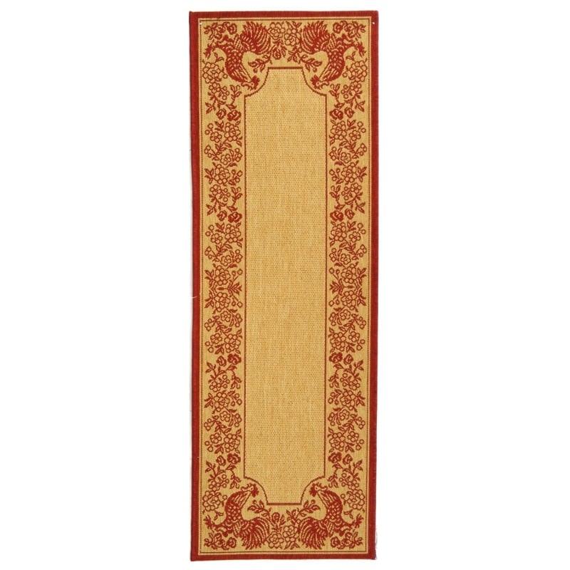 Safavieh Courtyard Natural Indoor Outdoor Rug - Runner 2'3