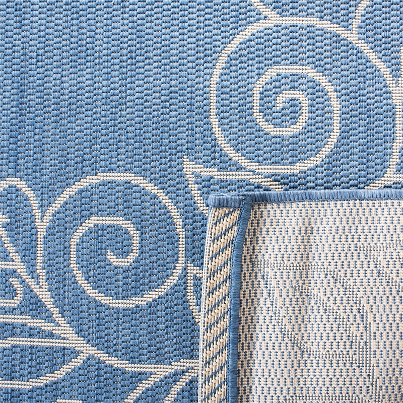 Safavieh Courtyard Blue Indoor Outdoor Rug - 9' x 12'