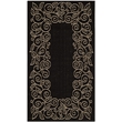 Safavieh Courtyard Black Indoor Outdoor Rug - 2' x 3'7
