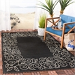 Safavieh Courtyard Black Indoor Outdoor Rug - Square 7'10