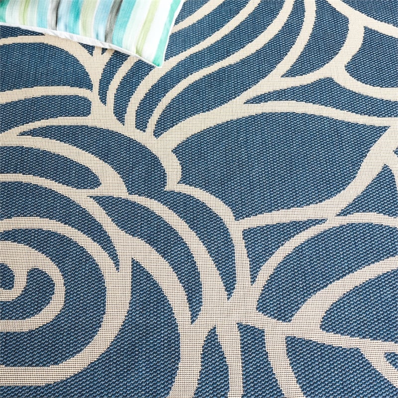 Safavieh Courtyard Blue Indoor Outdoor Rug - Runner 2'3
