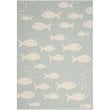 Safavieh Courtyard Aqua Indoor Outdoor Rug - 5'3
