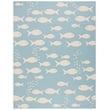 Safavieh Courtyard Aqua Indoor Outdoor Rug - 8' x 11'