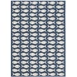 Safavieh Courtyard Navy Indoor Outdoor Rug - 4' x 5'7