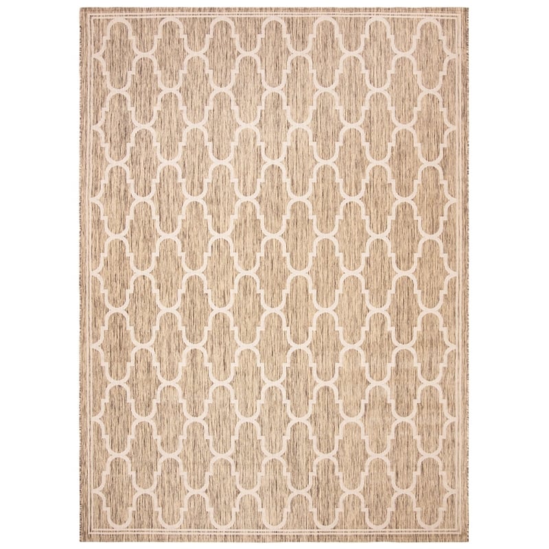 Safavieh Courtyard Brown Indoor Outdoor Rug - 9' x 12'6