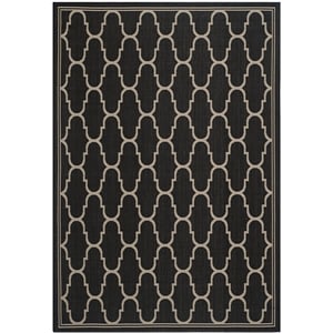 Safavieh Courtyard Black Indoor Outdoor Rug - 5'3&quot x 7'7&quot
