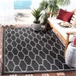Safavieh Courtyard Black Indoor Outdoor Rug - 9' x 12'6