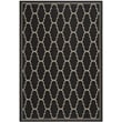 Safavieh Courtyard Black Indoor Outdoor Rug - 9' x 12'6