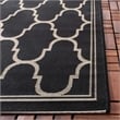 Safavieh Courtyard Black Indoor Outdoor Rug - 9' x 12'6
