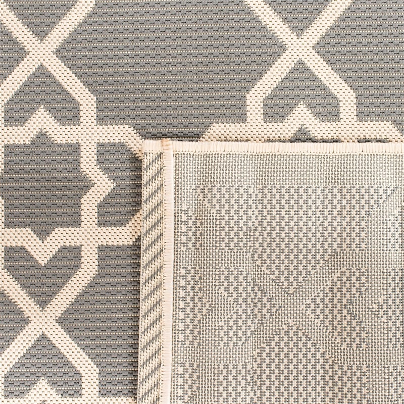 Safavieh Courtyard Grey Indoor Outdoor Rug - Square 7'10