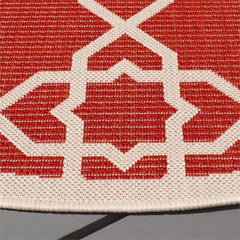 Safavieh Courtyard Red Indoor Outdoor Rug - Runner 2'3