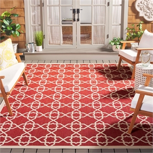 Safavieh Courtyard Red Indoor Outdoor Rug - Square 7'10&quot