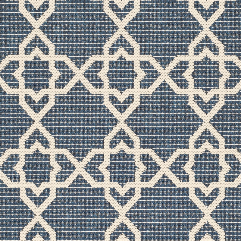 Safavieh Courtyard Navy Indoor Outdoor Rug - Runner 2'3