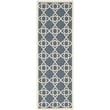 Safavieh Courtyard Navy Indoor Outdoor Rug - Runner 2'3
