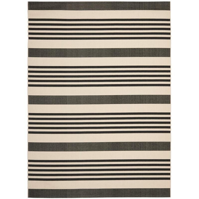 Safavieh Courtyard Black Indoor Outdoor Rug - 9' x 12'
