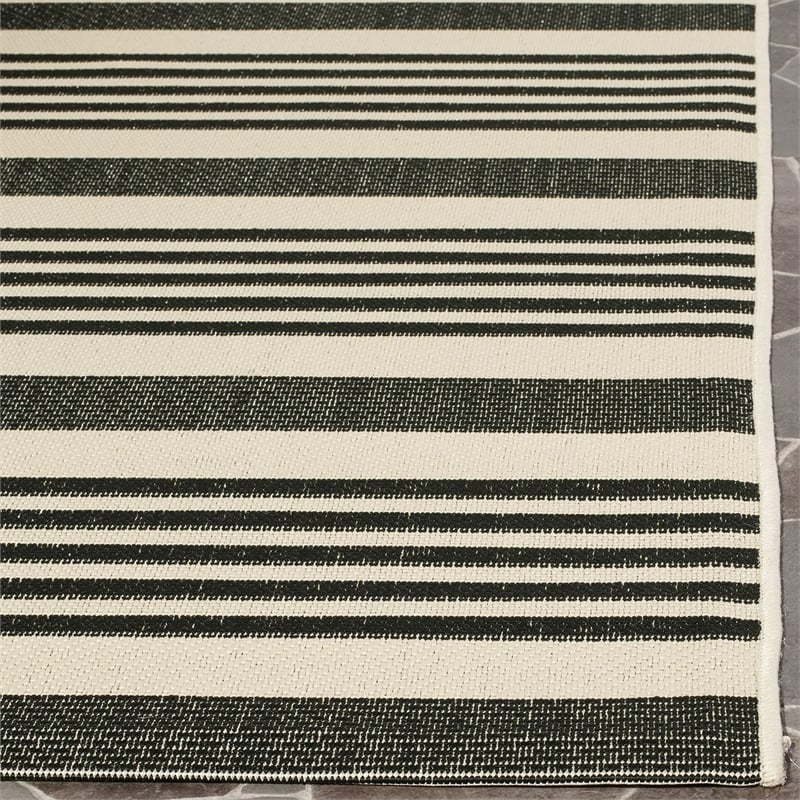 Safavieh Courtyard Black Indoor Outdoor Rug - 9' x 12'