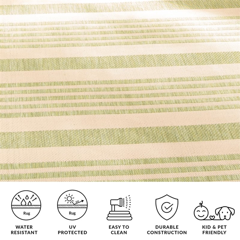 Safavieh Courtyard Beige Indoor Outdoor Rug - 9' x 12'