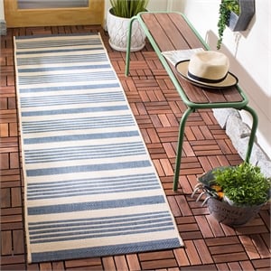 Safavieh Courtyard Beige Indoor Outdoor Rug - Runner 2'3&quot x 12'