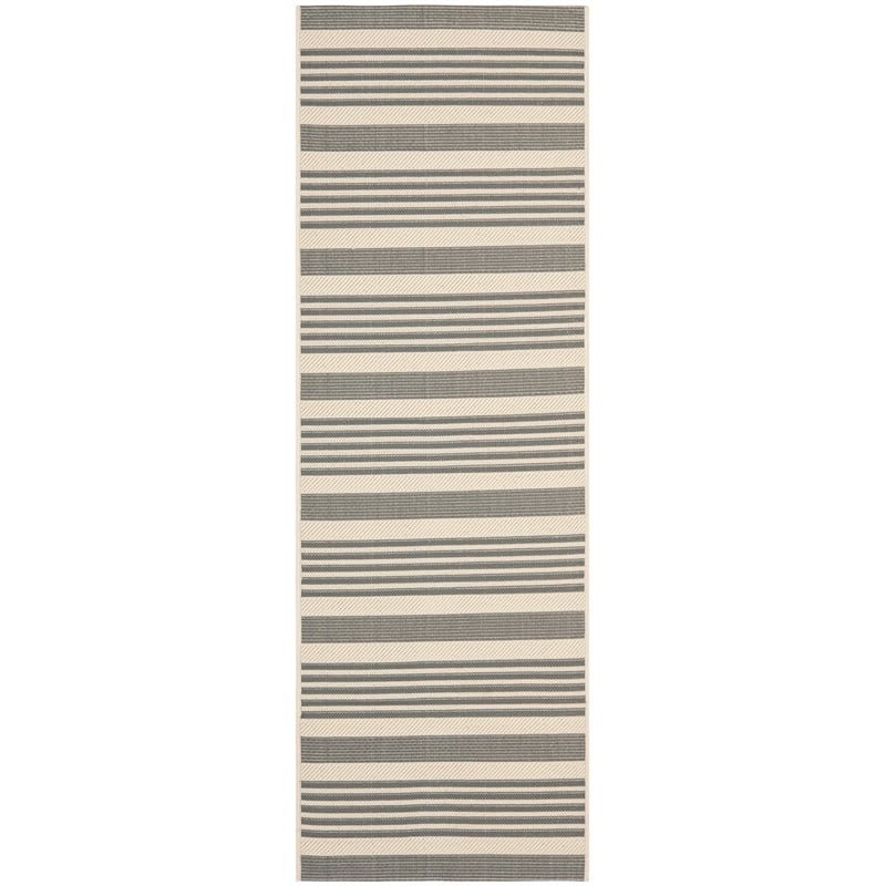 Safavieh Courtyard Grey Indoor Outdoor Rug - Runner 2'3