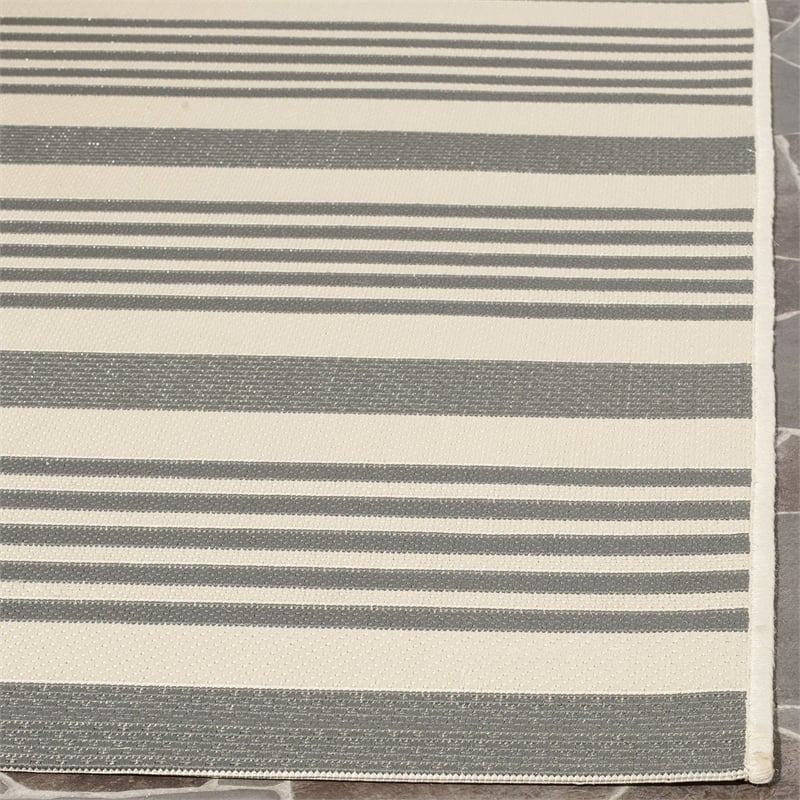 Safavieh Courtyard Grey Indoor Outdoor Rug - Runner 2'3