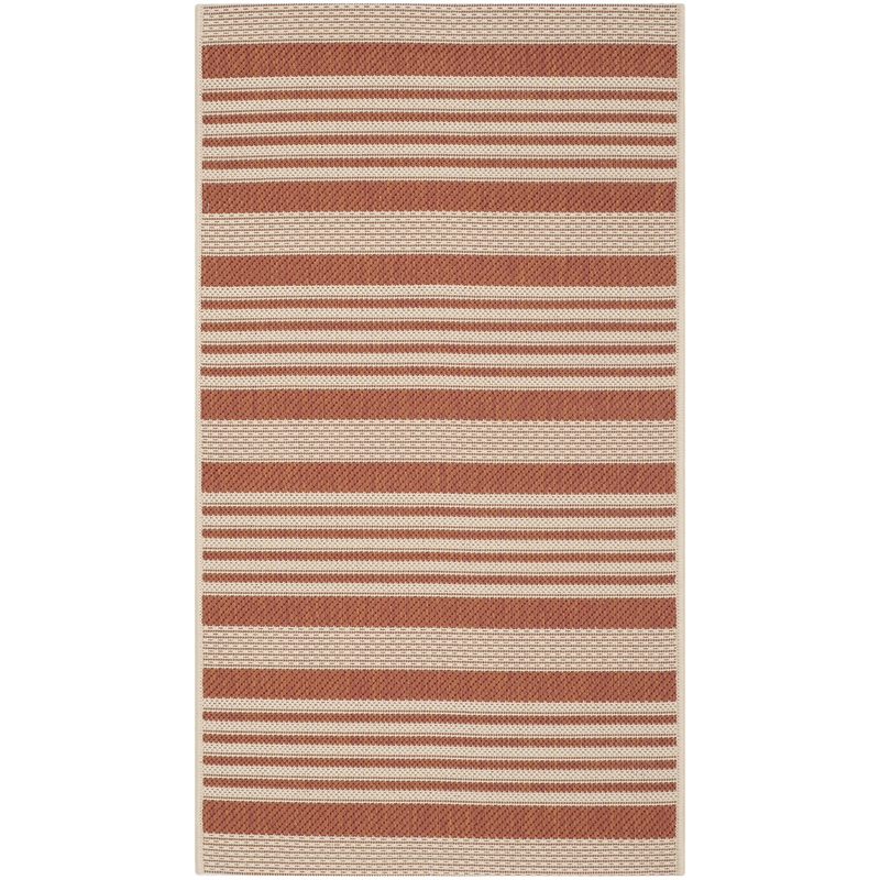 Safavieh Courtyard Terracotta Indoor Outdoor Rug - 2' x 3'7