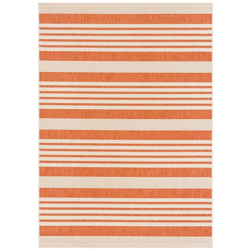 Safavieh Courtyard Terracotta Indoor Outdoor Rug - 5'3