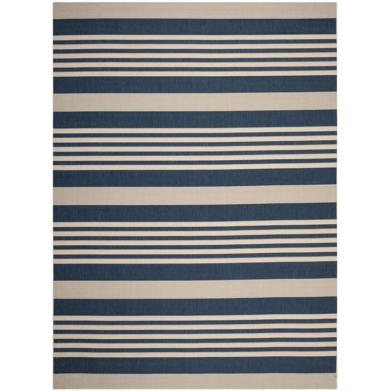Safavieh Courtyard Navy Indoor Outdoor Rug - 6'7