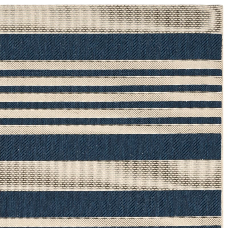 Safavieh Courtyard Navy Indoor Outdoor Rug - 6'7