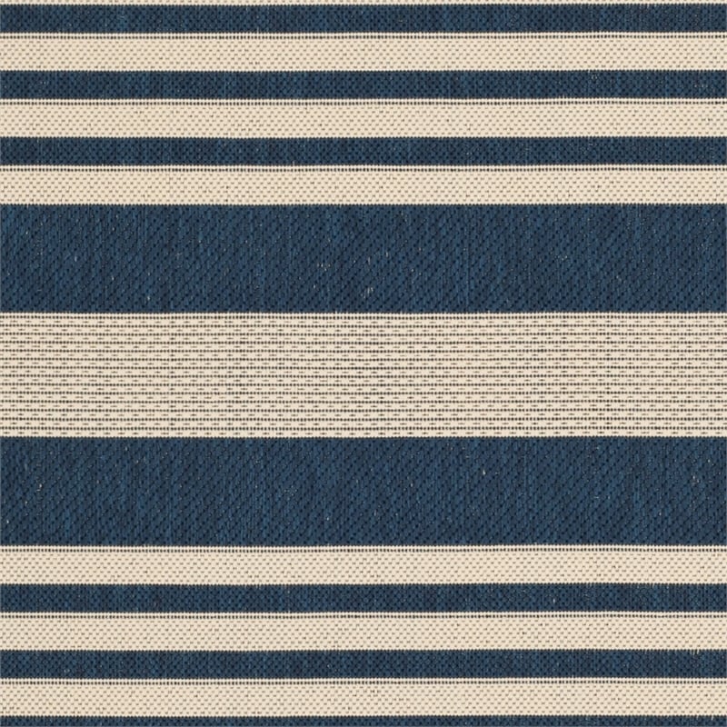 Safavieh Courtyard Navy Indoor Outdoor Rug - 6'7