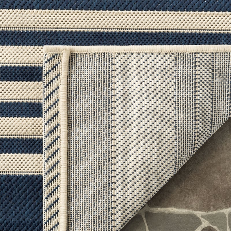 Safavieh Courtyard Navy Indoor Outdoor Rug - Runner 2'3