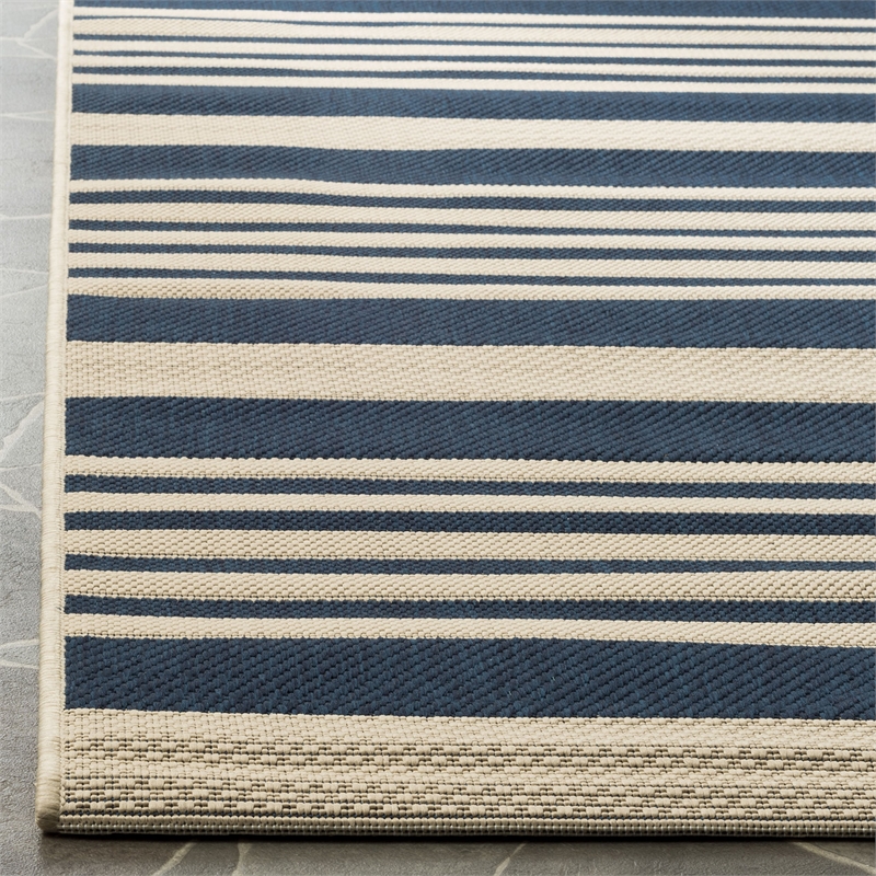 Safavieh Courtyard Navy Indoor Outdoor Rug - Runner 2'3