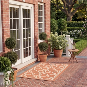 Safavieh Courtyard Terracotta Indoor Outdoor Rug - 2' x 3'7&quot