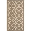 Safavieh Courtyard Mocha Indoor Outdoor Rug - 2' x 3'7