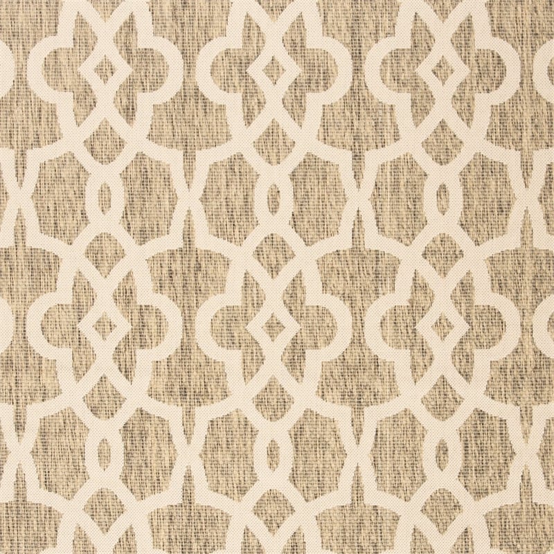 Safavieh Courtyard Mocha Indoor Outdoor Rug - 4' x 5'7