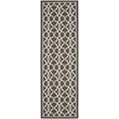 Safavieh Courtyard Black Indoor Outdoor Rug - Runner 2'7