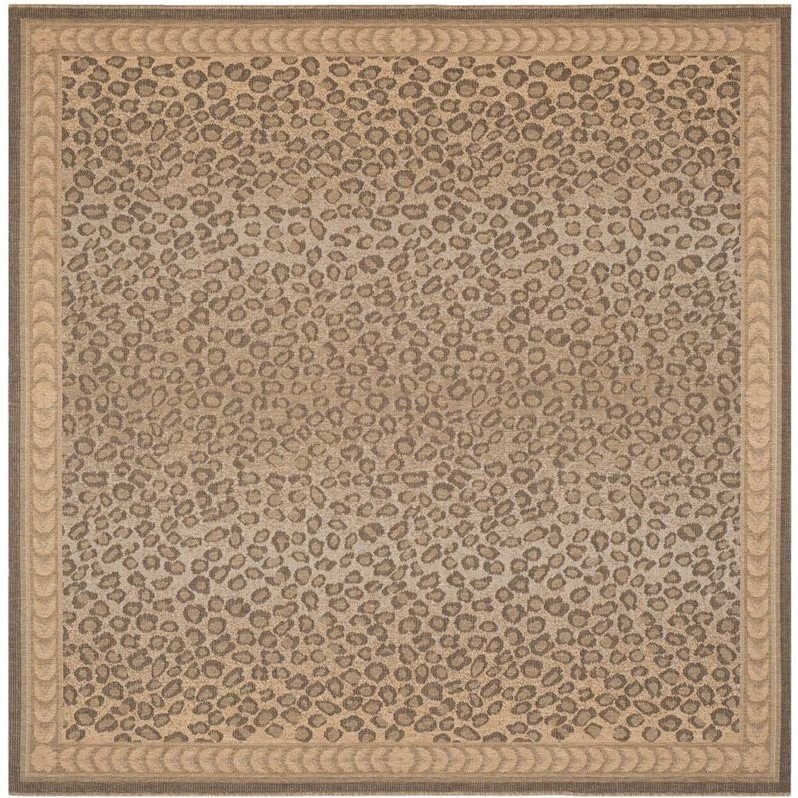 Safavieh Courtyard Natural Indoor Outdoor Rug - Square 7'10" - CY6100