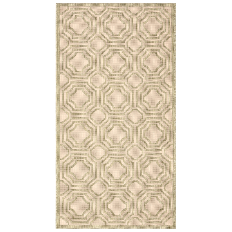 Safavieh Courtyard Beige Indoor Outdoor Rug - 2'7