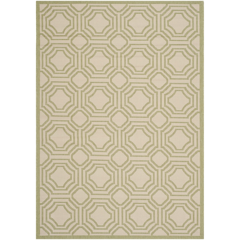 Safavieh Courtyard Beige Indoor Outdoor Rug - 4' x 5'7
