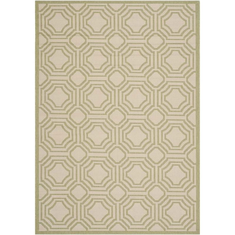 Safavieh Courtyard Beige Indoor Outdoor Rug - 5'3