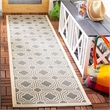 Safavieh Courtyard Anthracite Indoor Outdoor Rug - 5'3