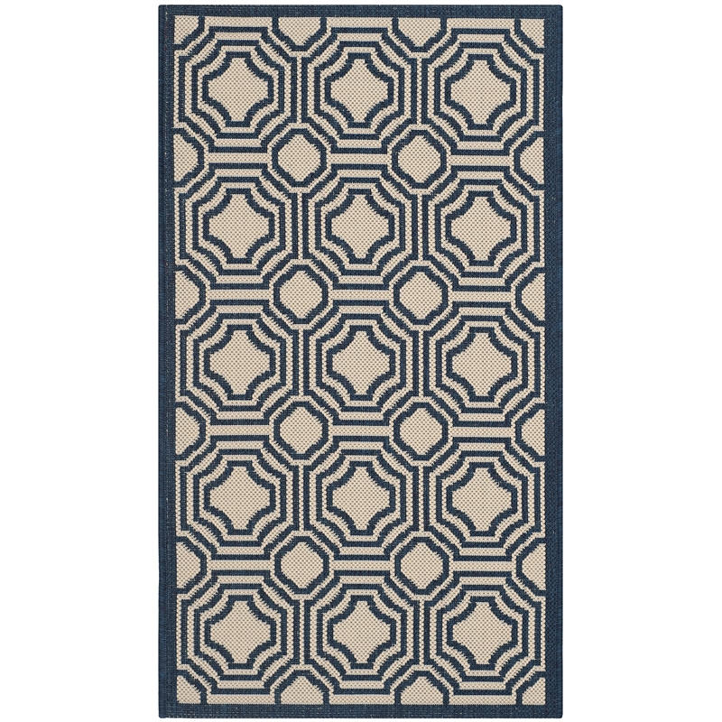 Safavieh Courtyard Beige Indoor Outdoor Rug - 2' x 3'7
