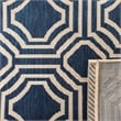 Safavieh Courtyard Navy Indoor Outdoor Rug - Runner 2'3