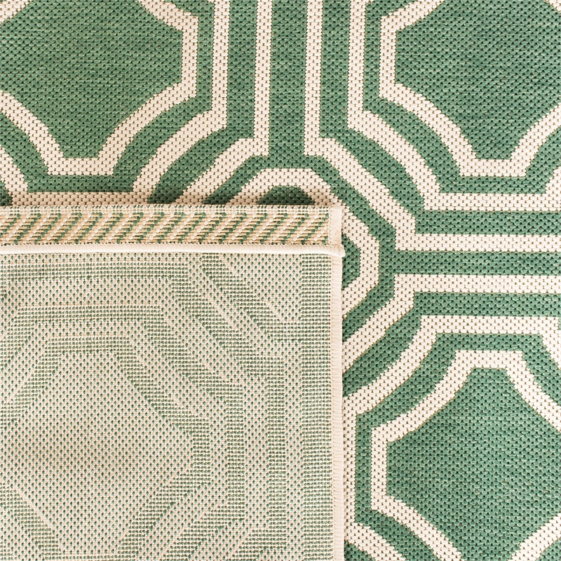 Safavieh Courtyard Dark Green Indoor Outdoor Rug - 2'7