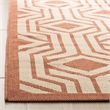Safavieh Courtyard Beige Indoor Outdoor Rug - 2'7